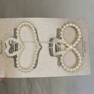 Pearl Hair Clips - Set of 2